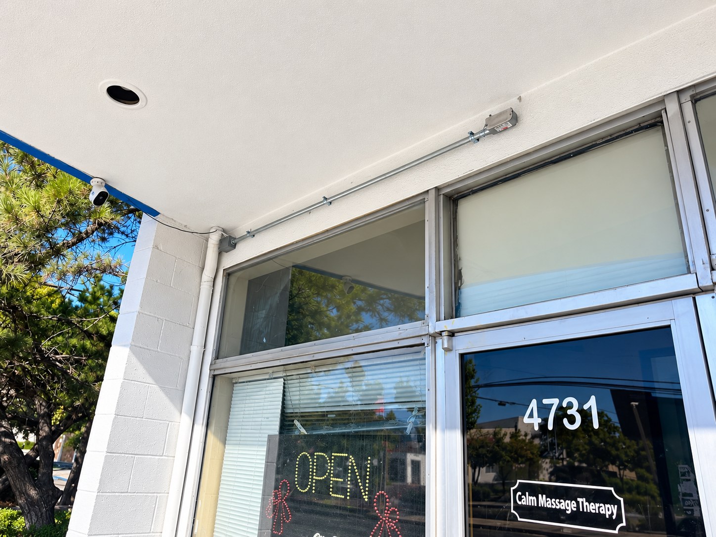 Surface-mounted conduit for commercial security camera installation in Sacramento